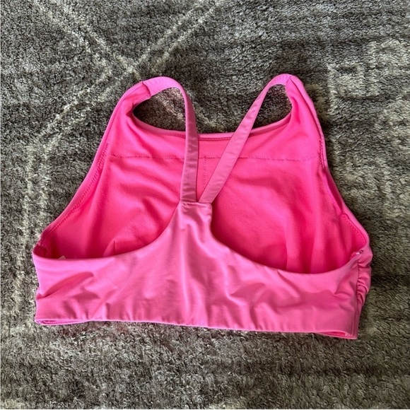 Athleta High Neck Bikini Swim Top Hot Pink XS - Picture 6 of 7